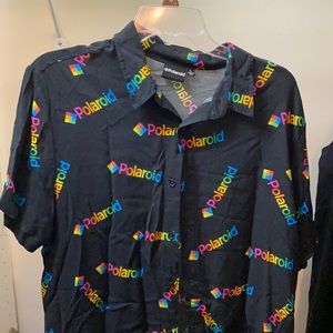 Polaroid short sleeved button down
